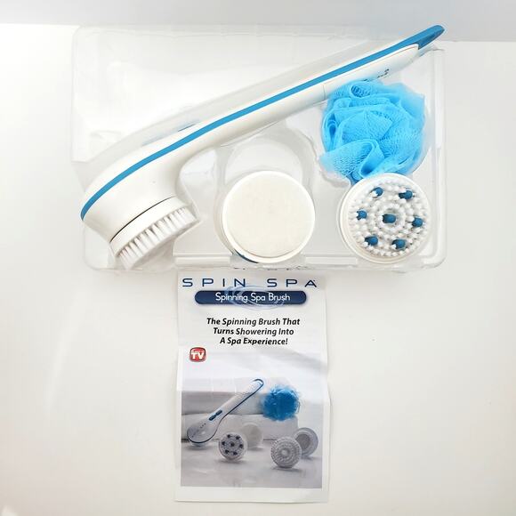 Spin Spa Body Brush With 5 Attachments ~ “As Seen On TV” New Unused - Picture 3 of 16